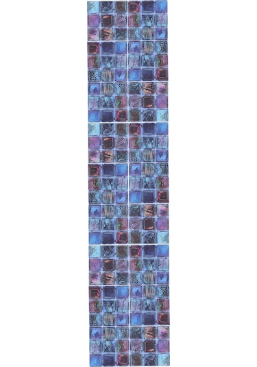 Hangfox Sıcaklık Ve Nem Dayanıklı Pvc Duvar Sticker, Mutfak/banyo Dekorasyonu, Kolay Kurulum, Estetik 3d Mosaik Desenli 200x20cm Diğer