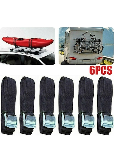 Homyl 6x Kravat Aşağı Kayış Güçlü Cırcırlı 25mmx2m