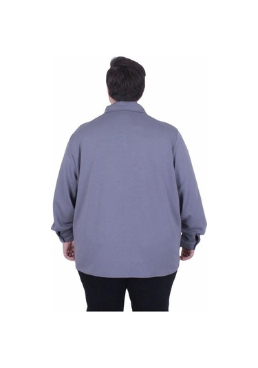 Starbattal Erkek Büyük Beden Uzun Kollu Gömlek 25727 Fume Fume