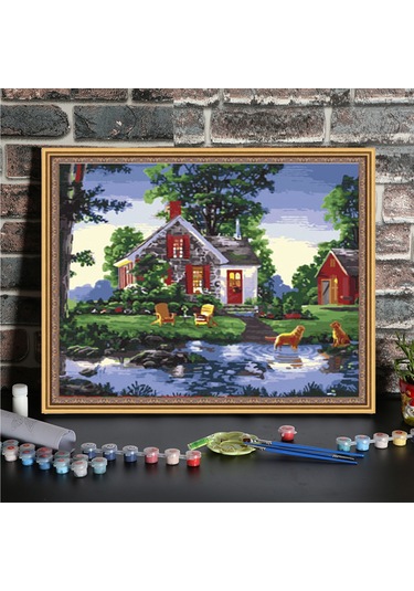 Xiyyadms "yetişkinler Ve Çocuklar İçin Dıy Yağlı Boya Numaralı Boyama Seti - Ev Dekoru Hediyesi" Diğer