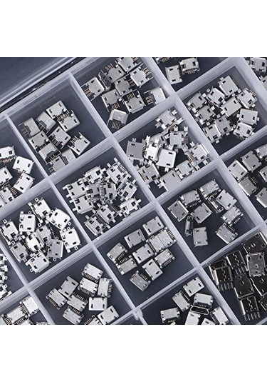 240 Pcs/box 24 Modeller Mikro Usb Konnektör Jak Soketi Mikro Usb Konnektörleri Jack Mp3/4/5 Lenovo Zte Huawei İçin Terminator Set Terminatörü