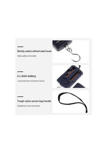 Funtree Treasure 40 Kg 10g Mini Dijital Terazi, Balıkçılık, Seyahat, Bagaj Kullanımı İçin