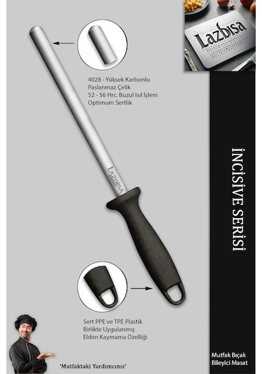 Lazbisa MFT-245 İncisive Serisi Masat Mutfak Bıçak Bileme Aleti Masatı