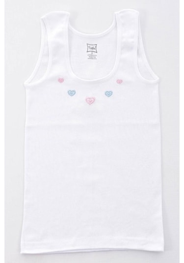 Tutku 0166 Kız Çocuk Geniş Askılı Atlet 6 Adet