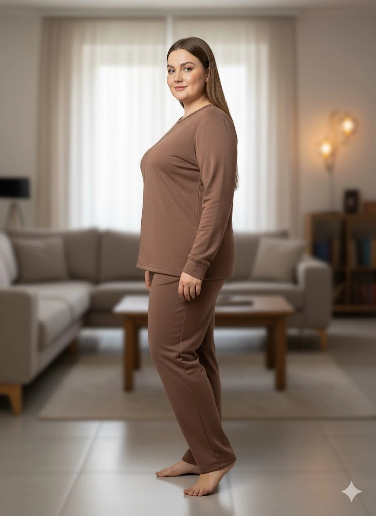 Kadın Kahverengi Eşofman Takımı Kahverengi