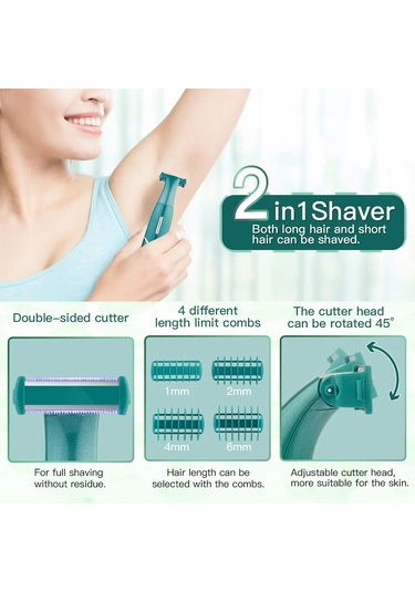 4'ü 1 Arada Samimi Alanlar Saç Kesimi Tıraş Makinesi Kadın