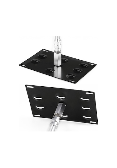 Sones Audi A4 İçin Araba Ön Tampon Çekme Kancası Plaka Montaj Braketi Tutucu