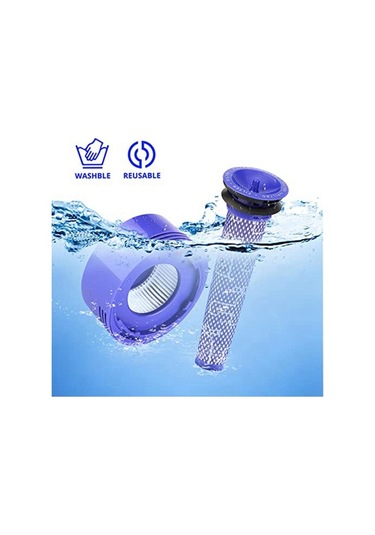 Unimarket V7, Hayvan Ve E Hepa Filtresi Için 4 Paket Filtre Colored 1 Adet Süpürge Yedek Parçaları