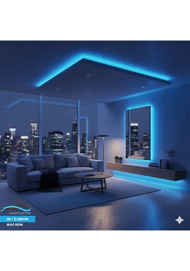 Horoz Electrıc 5 Metre İç Mekan Şerit Led Mavi 5 M