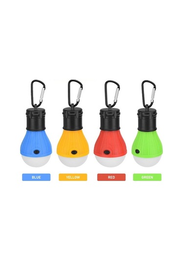 Besthome1 3 Led Taşınabilir Fener, Yüksek/düşük/sos, Abs, 60 Lumen, Çadır/hikap/acil Kullanım, Askı Tasarımı, Mavi Kartlı Paket Çok Renkli