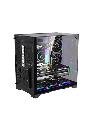 Snt Subzero Plus 7 X Argb Fan Uzaktan Kumanda Midi Tower Atx Siyah Oyuncu Kasası