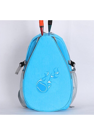 Suntek Tenis Sırt Çantası Taşınabilir Çantası, Raketi Mavi
