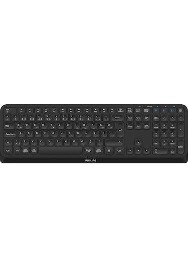 Philips SPT6407 Bluetooth Kablosuz Türkçe Q Klavye Mouse Seti Siyah