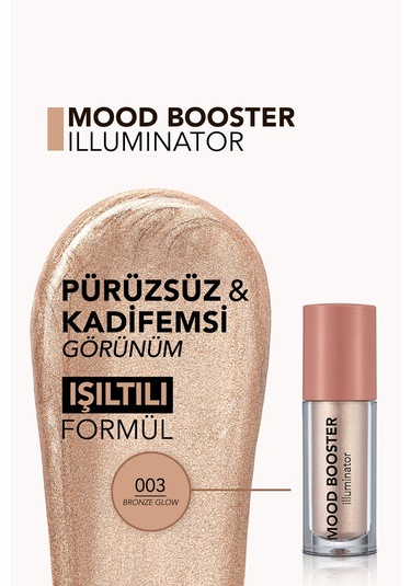 Flormar Likit Aydınlatıcı - Mood Booster Liquid Illuminator - 003 Bronze Glow - 8682536043694
