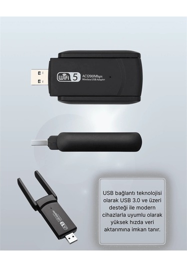 Kargo Usb 3.0 Wireless Adaptör 2.4ghz & 5ghz Destekli Najmaddin