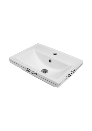 Karen Banyo Kemer 50 Cm,Lavabolu,Aynalı,Banyo Dolabı,Mat Antrasit,Lavabo Dahil Antrasit