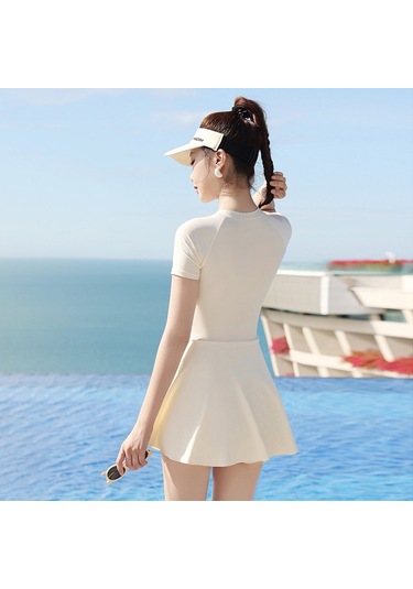 Tcherchi KadınTek Parça Kadın Mayo Bej