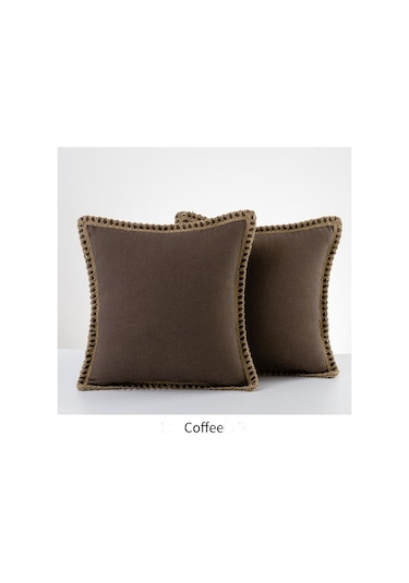 Kahve 1 Adet İskandinav Düz Renk Ev Ürün Yastık Örtüsü Alt Pamuk Keten Yastık Örtüsü Atm Kapakları Çuval Yastık & Kırlent 56805841