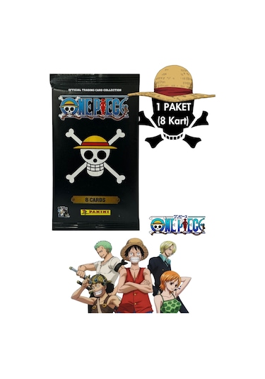 Toyika Panini One Piece Lisanslı Orijinal Trading Kartları Cards Koleksiyonluk 8li