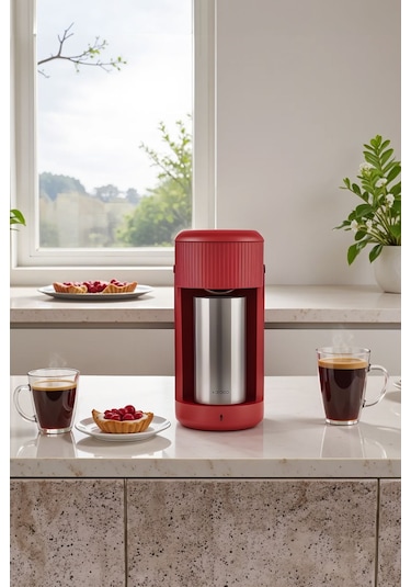 Karaca Mono Personal Filtre Kahve Makinesi + İnox Kişisel Termos