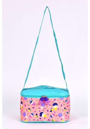 Elatae Ortopedik Çok Gözlü İlkokul Sırt Çantası Ve Beslenme Çantası Seti Dondurma Desenli 1350