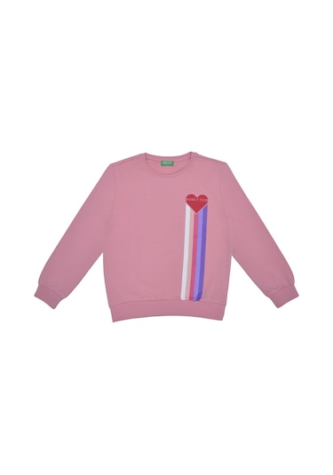 Kız Çocuk Sweatshirt - Pembe Pembe