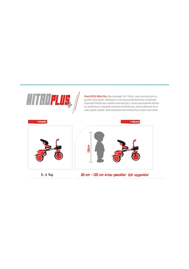 Rival RV502 Nitro Plus 3 Tekerlekli Bisiklet