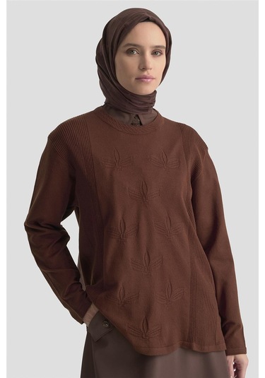 Armine Desenli Kazak 25kd7010 Kahverengi Kahverengi