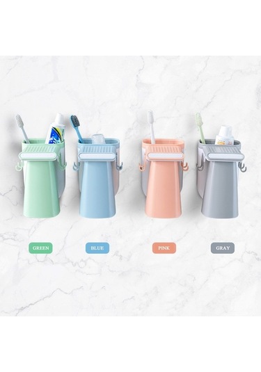 Pazly Nordik Tasarım Mıknatıslı Diş Fırçası Askısı - Ağız Kabı & Çiftler İçin, Logo Basılabilir Ev Çiftleri İçin Diğer