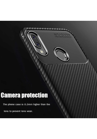 Huawei P20 Lite Kilif Karbon Silikon Case 389460410