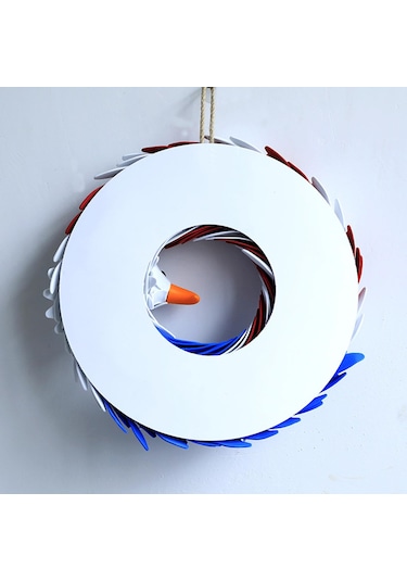 Suntek Anma Günü Çelengi Amerikan Bayrağı Kartal 37cm