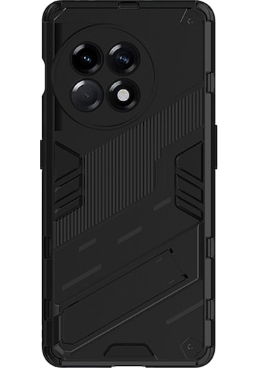 OnePlus 11 Global Matrix Serisi Armor Standlı Kılıf -Siyah AL3416
