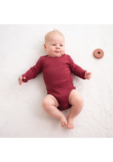 Owli Modal Bebek Takım Bordo 001