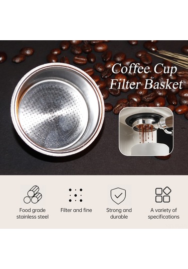 Lemestar 51mm Çelik Kahve Filtre Sepeti - Breville Bes880/bes810/bes500/bambino Plus/bes870xl/bes860xl/bes878/bes450 Uyumlu, Baskı Kasesi Gümüş