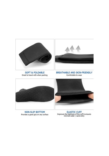 Willowhaven 3mm Kalın Neopren Dalış Çorapları, Sıcak Tüplü Plaj Botları, Kış Dalış Ayakka Çok Renkli