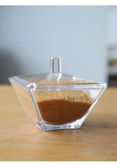 Pıta Kapaklı Cam Şekerlik, Ev Ve Kafe İçin 200 Ml. 314194713 Beyaz