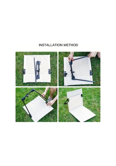 Dashanshop 1 Adet Kahverengi Ultra Hafif Katlanır Sandalye Kamp Plaj Bahçe Oxford Bez Alüminyum Boru Kahverengi