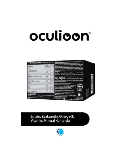 Oculioon Omega-3, Lutein, Zeaksantin, Vitamin Ve Mineral Içeren Takviye Edici Gıda 60 Yumuşak Kapsül