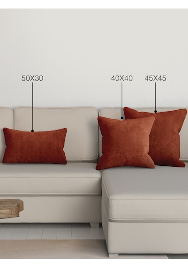 Home Daily Series Tarçın Rengi Kırlent Yastık Kılıfı Tarçın