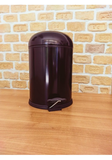 Fonksiyonel Kapaklı Çöp Kovası Wc Fırça Set 2 Li Set Bon Siyah