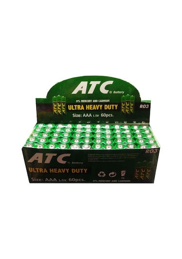 Atc R03 Ultra Heavy Duty AAA İnce Kalem Pil 60'lı