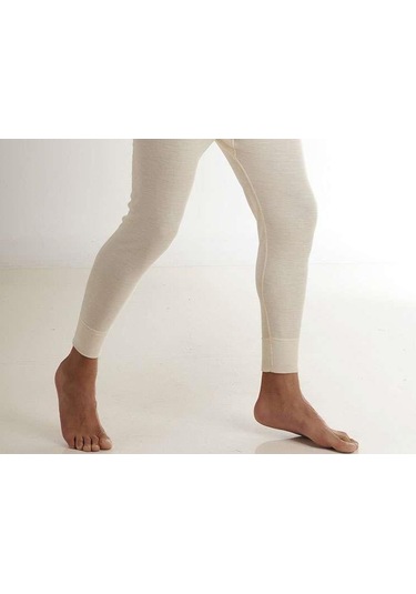 Hasyün Erkek Uzun Yün Don Uzun Yün Içlik Woolmark Sertifikalı Eko Krem