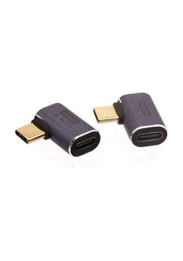 Genel 90 Derece Type-c Çevirici Usb 4 40 Mbps Dik Type-c Çevirici