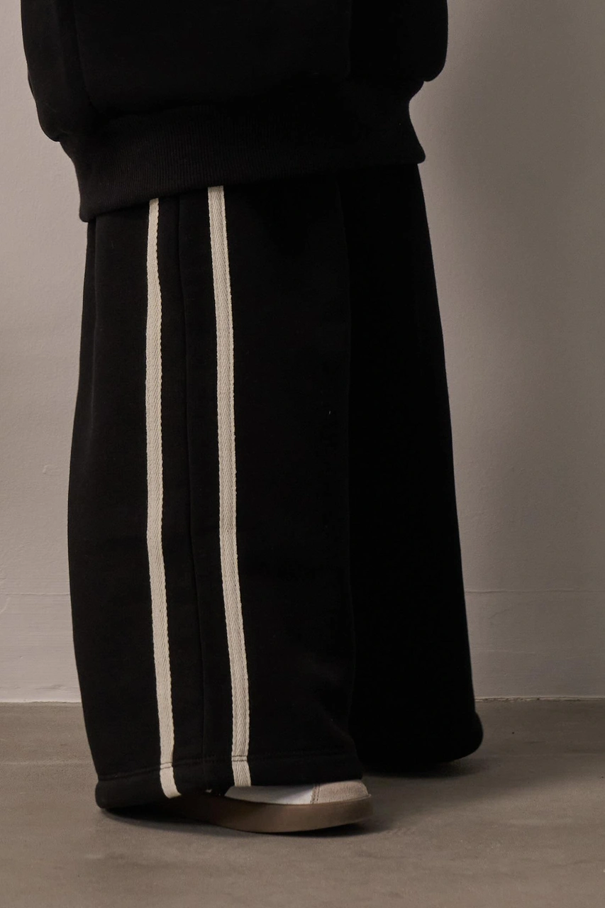 Siyah Wide Leg Eşofman Altı Siyah