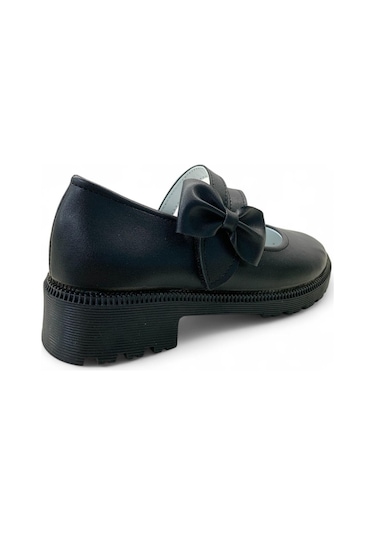 2226-3 Kız Çocuk Okul Ayakkabısı Siyah