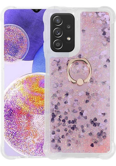 Galaxy Uyumlu A23 Kılıf Tchs Milce Kapak - Mor Mor