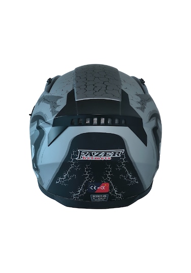 Fazer Ece 22.R06 Double Vizörlü Full Face Motor Kaskı Risky Çok Renkli