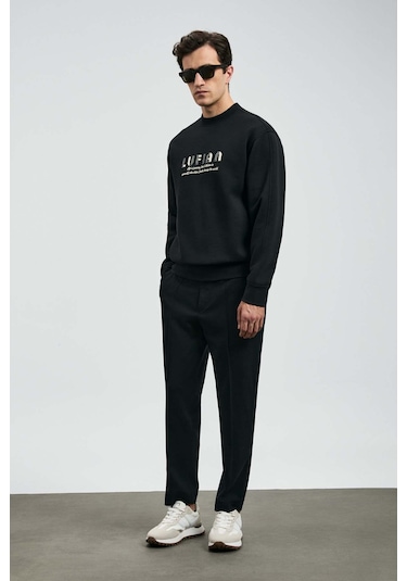 Lufian Oracle Siyah Erkek Sweatshirt 112030178 Siyah