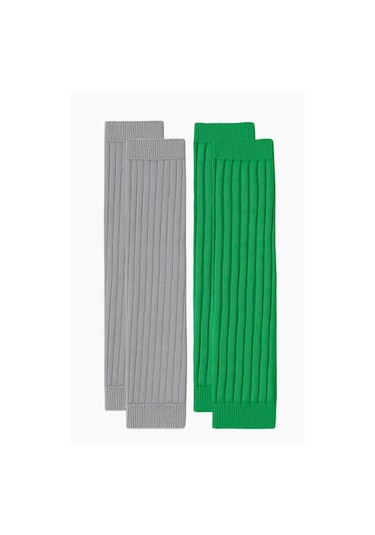 2 Adet Basic Kalın Pamuk Karışımlı Tozluk Yeşil