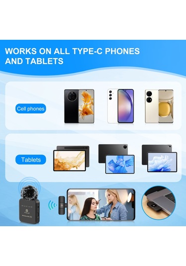 Springsun Puluz Pu646b Kablosuz Mikrofon Sistemi 1 Alıcı Ve 1 Verici İle 10m İletim Menzili Dahili Pil Android Telefonlar Bilgisayar